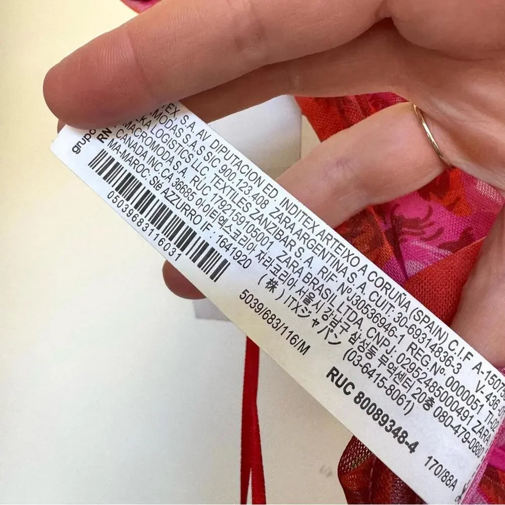 Zara Floral Tulle Bustier Corset Style Cap Sleeve Top - Picture 8 of 8